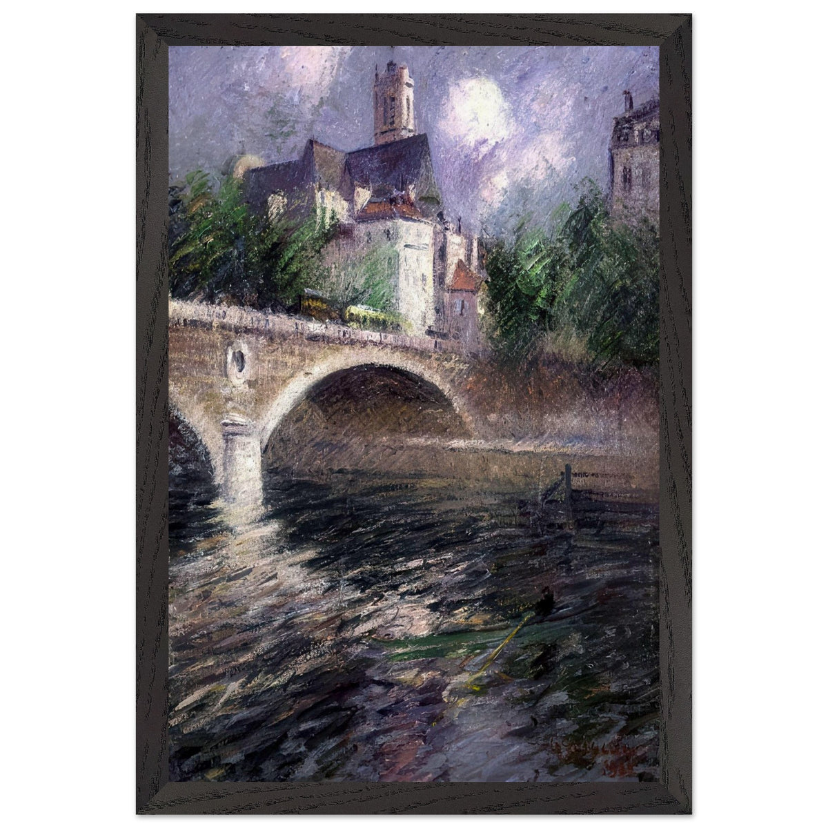 The Church of St. Gervais by Gustave Loiseau, framed poster, view 2