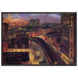 The City from Greenwich Village by John French Sloan, framed poster, view 3