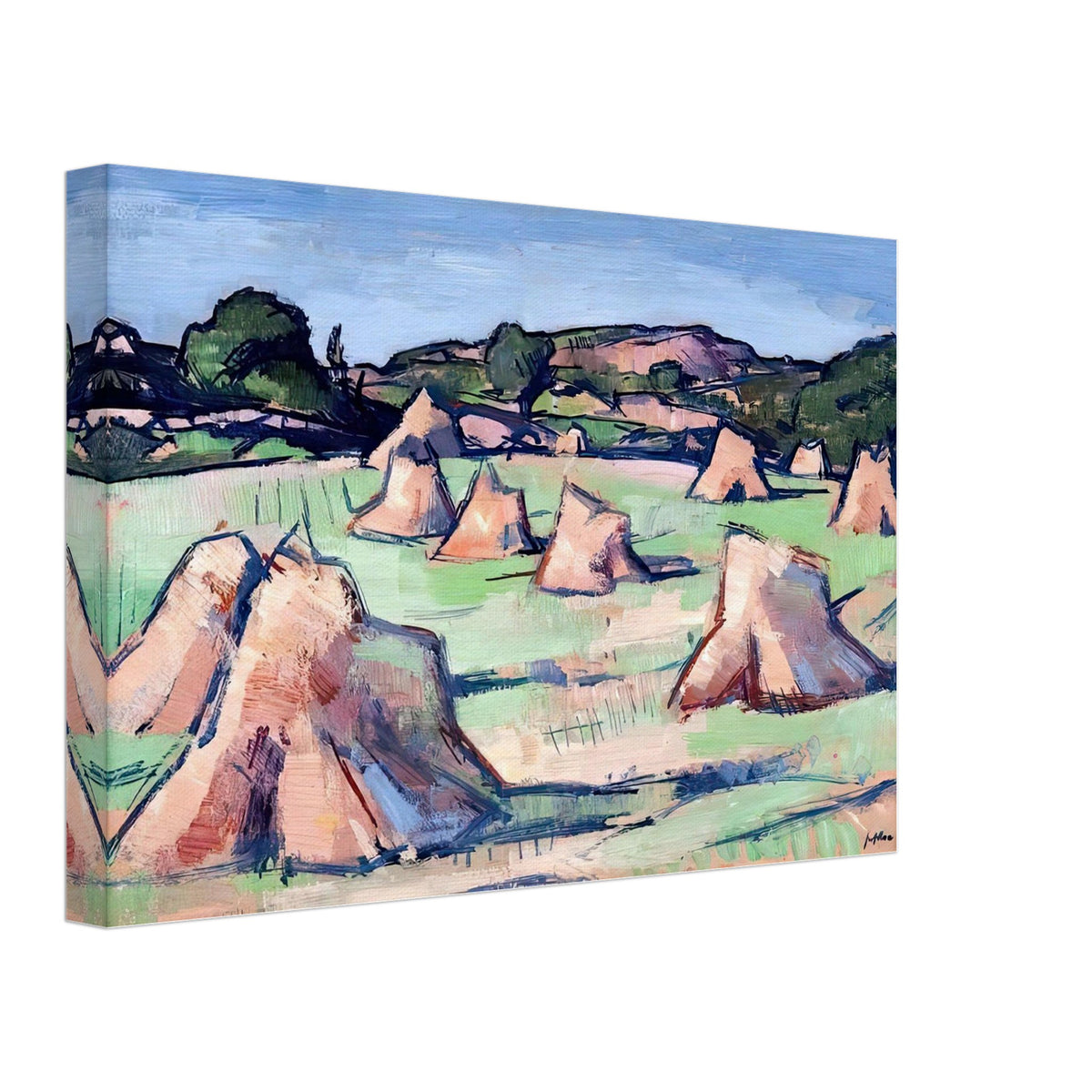 The Cornfield, Douglas Hall by Samuel Peploe, canvas, view 2