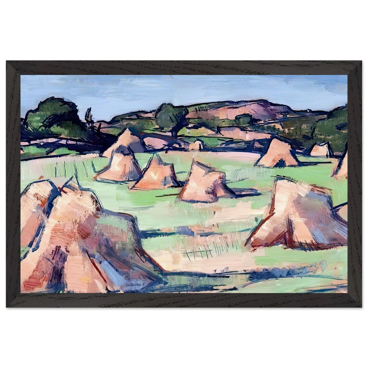 The Cornfield, Douglas Hall by Samuel Peploe, framed poster, view 2