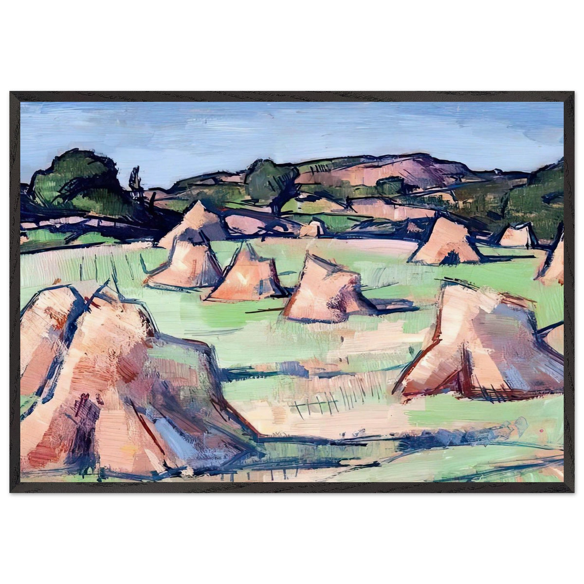 The Cornfield, Douglas Hall by Samuel Peploe, framed poster, view 3