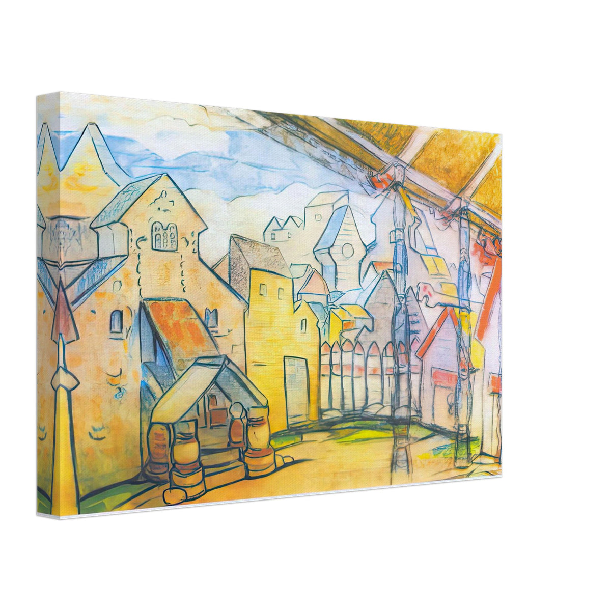 The Court of Prince Vladimir Galitsky by Nicholas Roerich, canvas, view 2