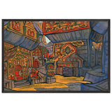 The Court of Prince Vladimir Galitsky by Nicholas Roerich, framed poster