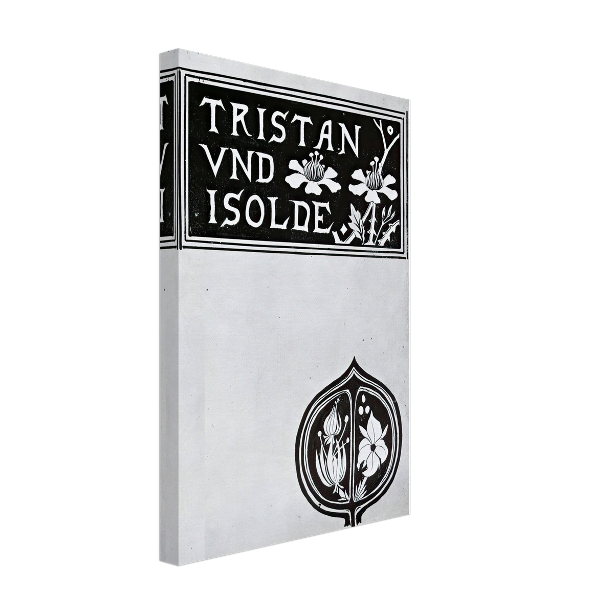 The Cover of Tristan and Isolde by Aubrey Beardsley, canvas, view 2