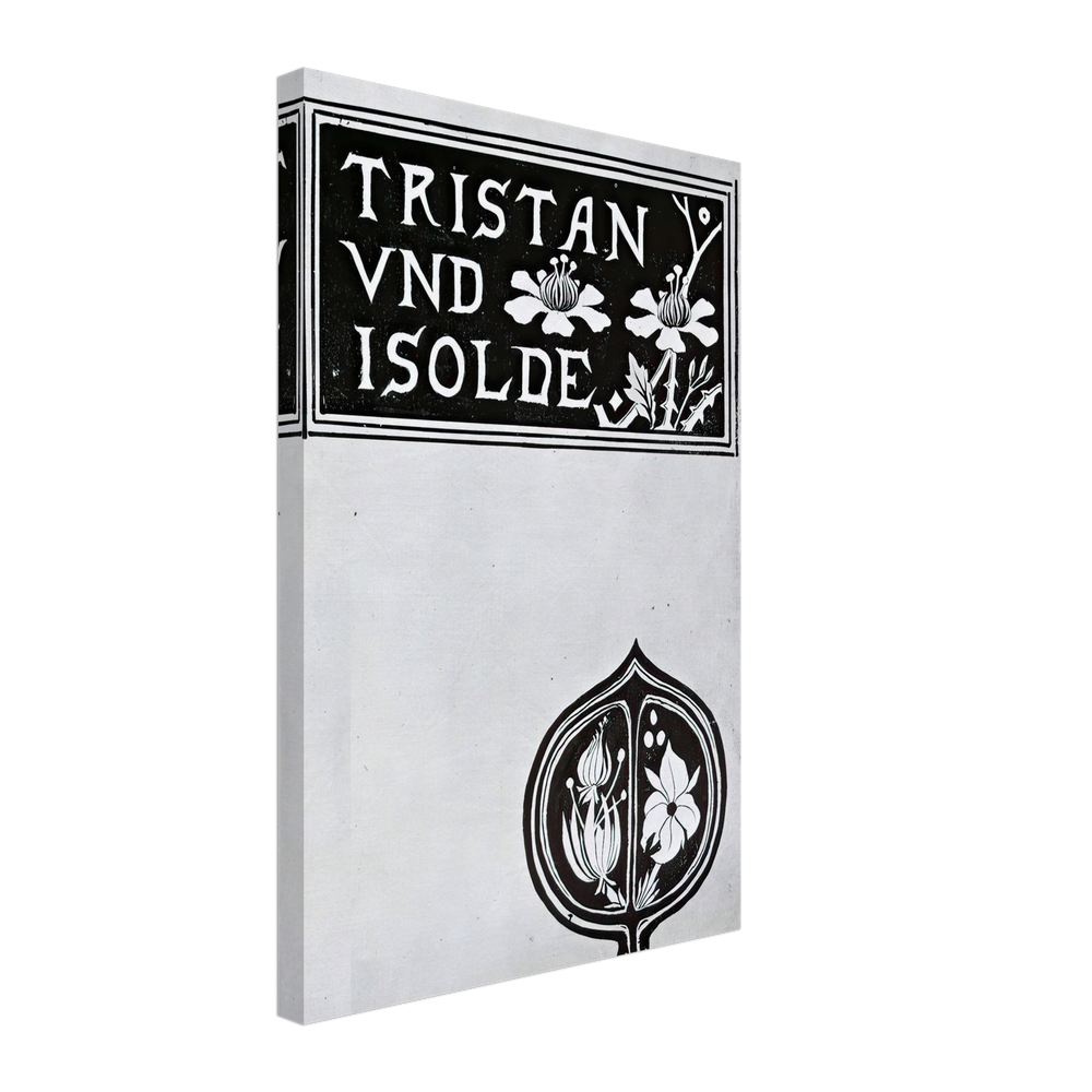 The Cover of Tristan and Isolde by Aubrey Beardsley, canvas