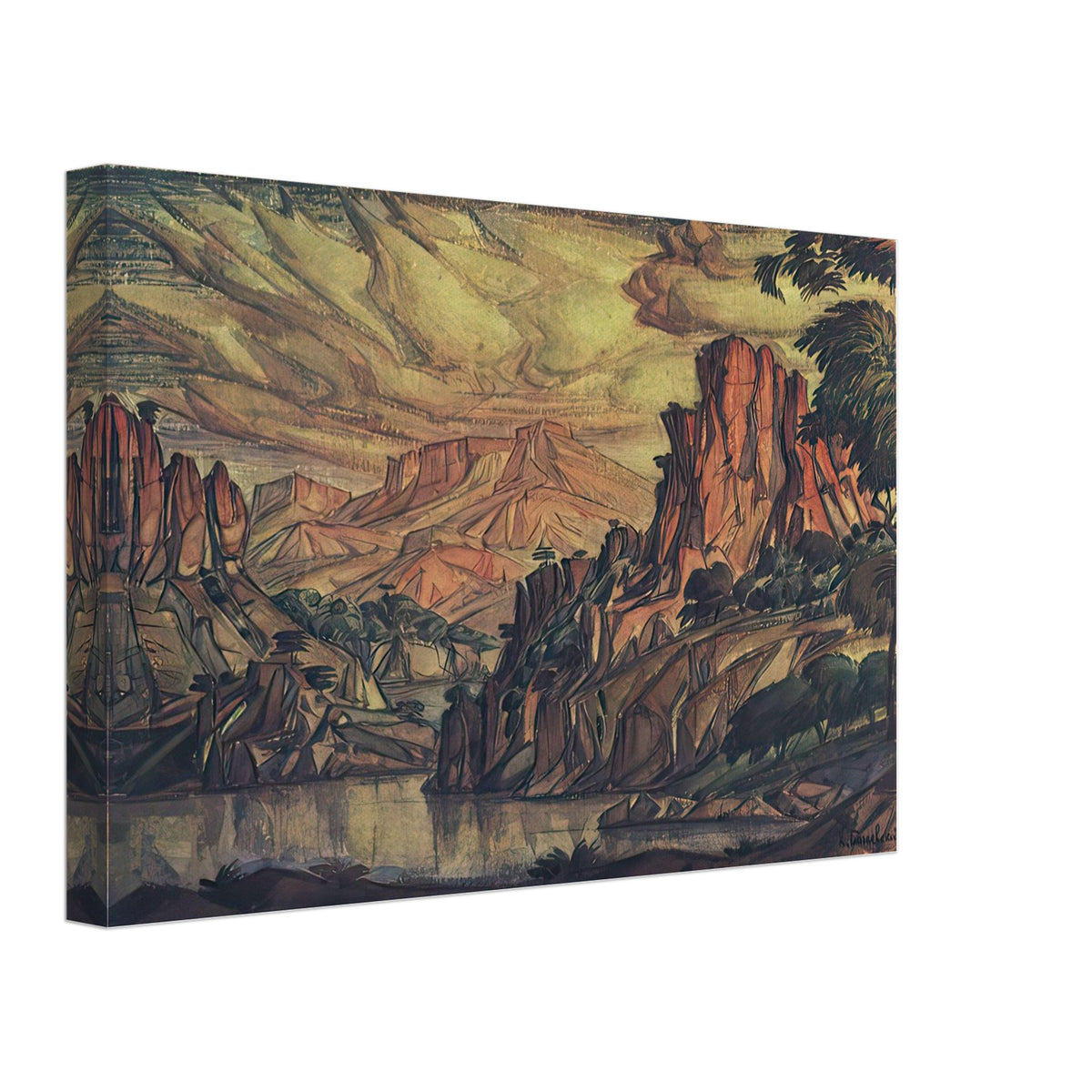 The Crimean Landscape by Konstantin Bogaevsky, canvas, view 2