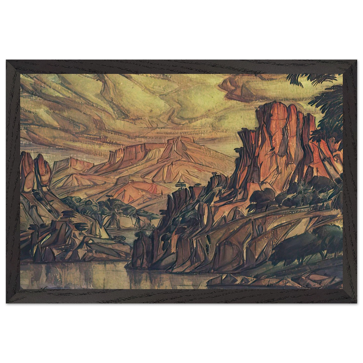 The Crimean Landscape by Konstantin Bogaevsky, framed poster, view 2