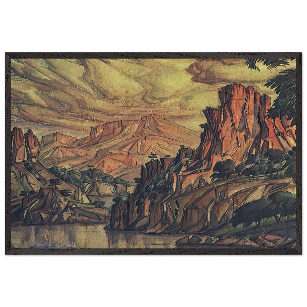 The Crimean Landscape by Konstantin Bogaevsky, framed poster