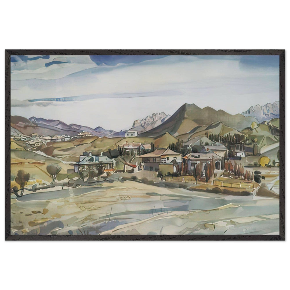 The Crimean landscape by Konstantin Bogaevsky, framed poster