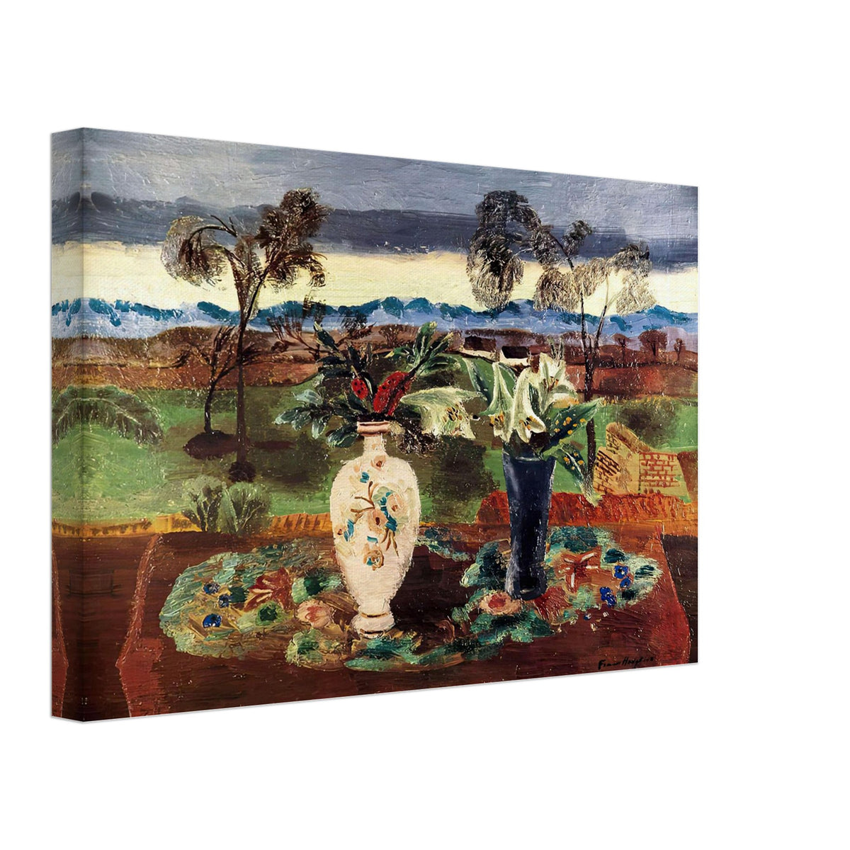 The Croft, Still Life with Divan by Frances Hodgkins, canvas, view 2