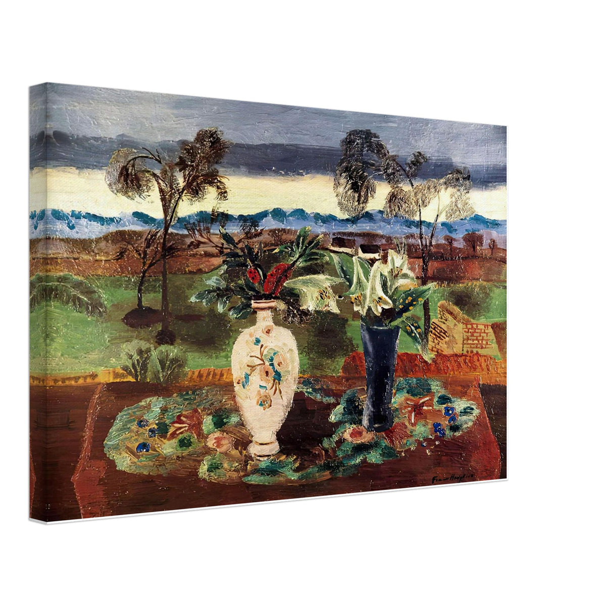 The Croft, Still Life with Divan by Frances Hodgkins, canvas