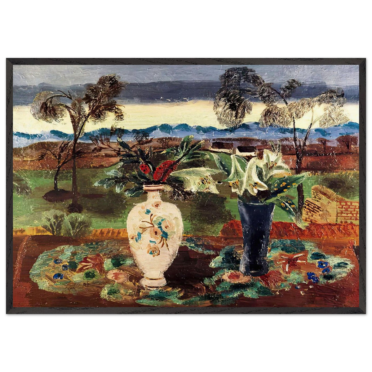 The Croft, Still Life with Divan by Frances Hodgkins, framed poster, view 3