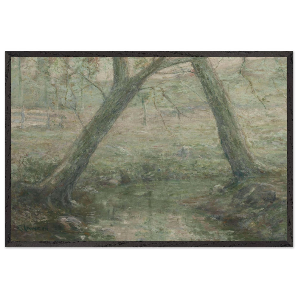 The Crossed Trees by Ernest Lawson, framed poster