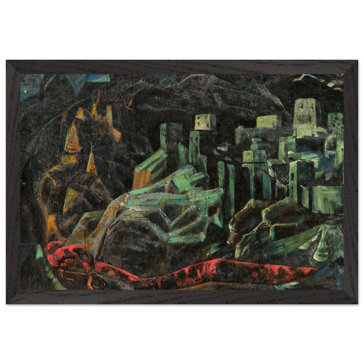 The Dead City by Nicholas Roerich, framed poster, view 2