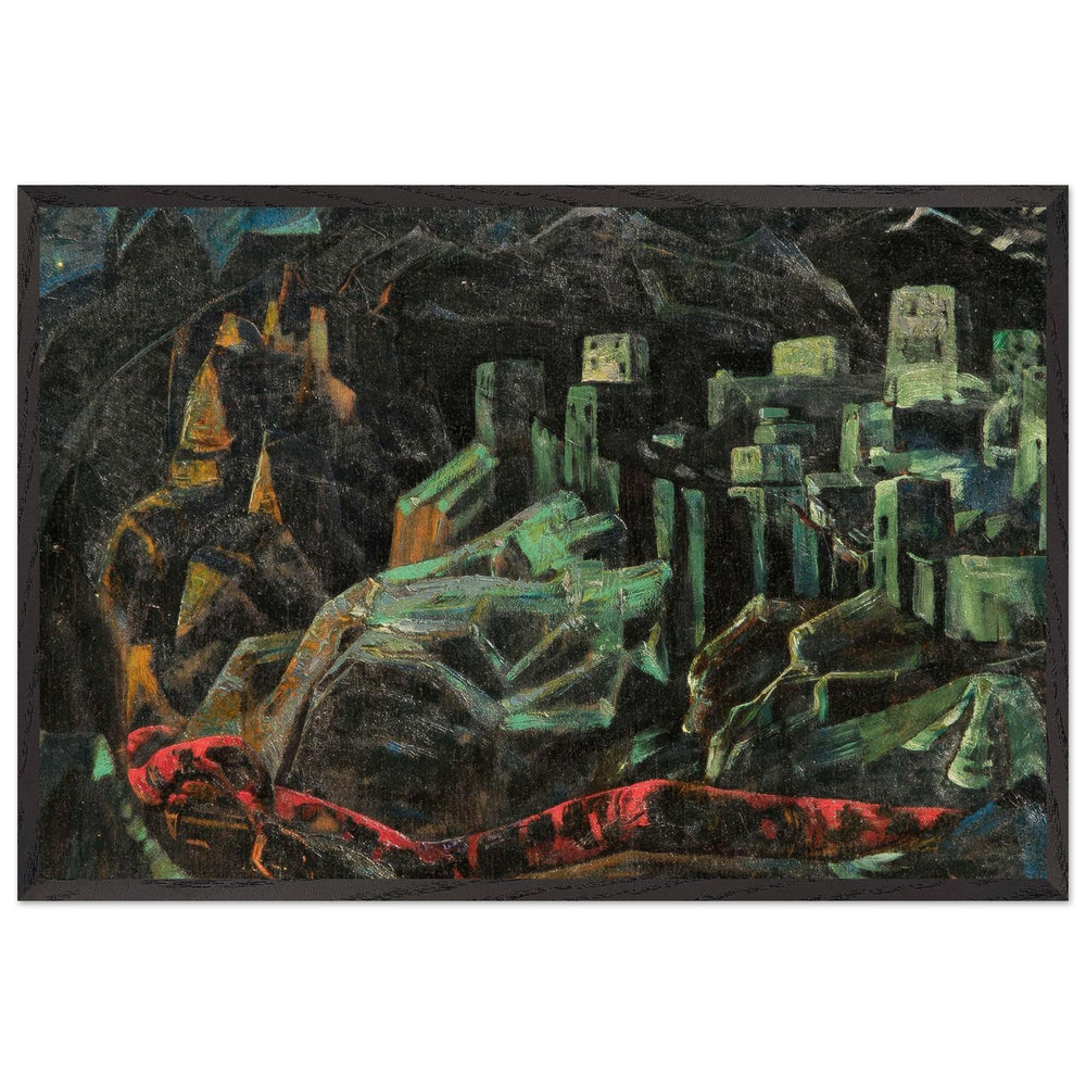 The Dead City by Nicholas Roerich, framed poster