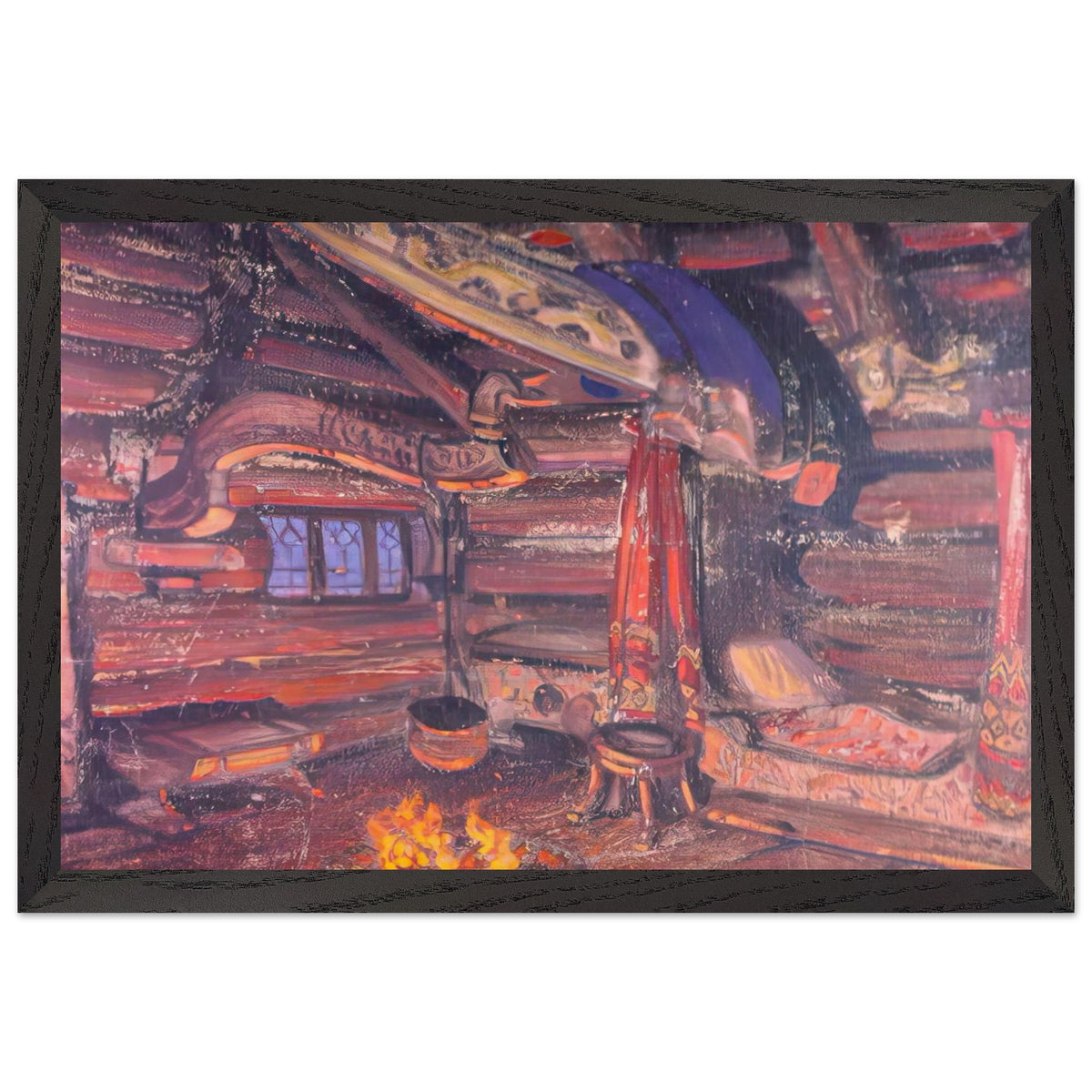 The Death of Oze by Nicholas Roerich, framed poster, view 2