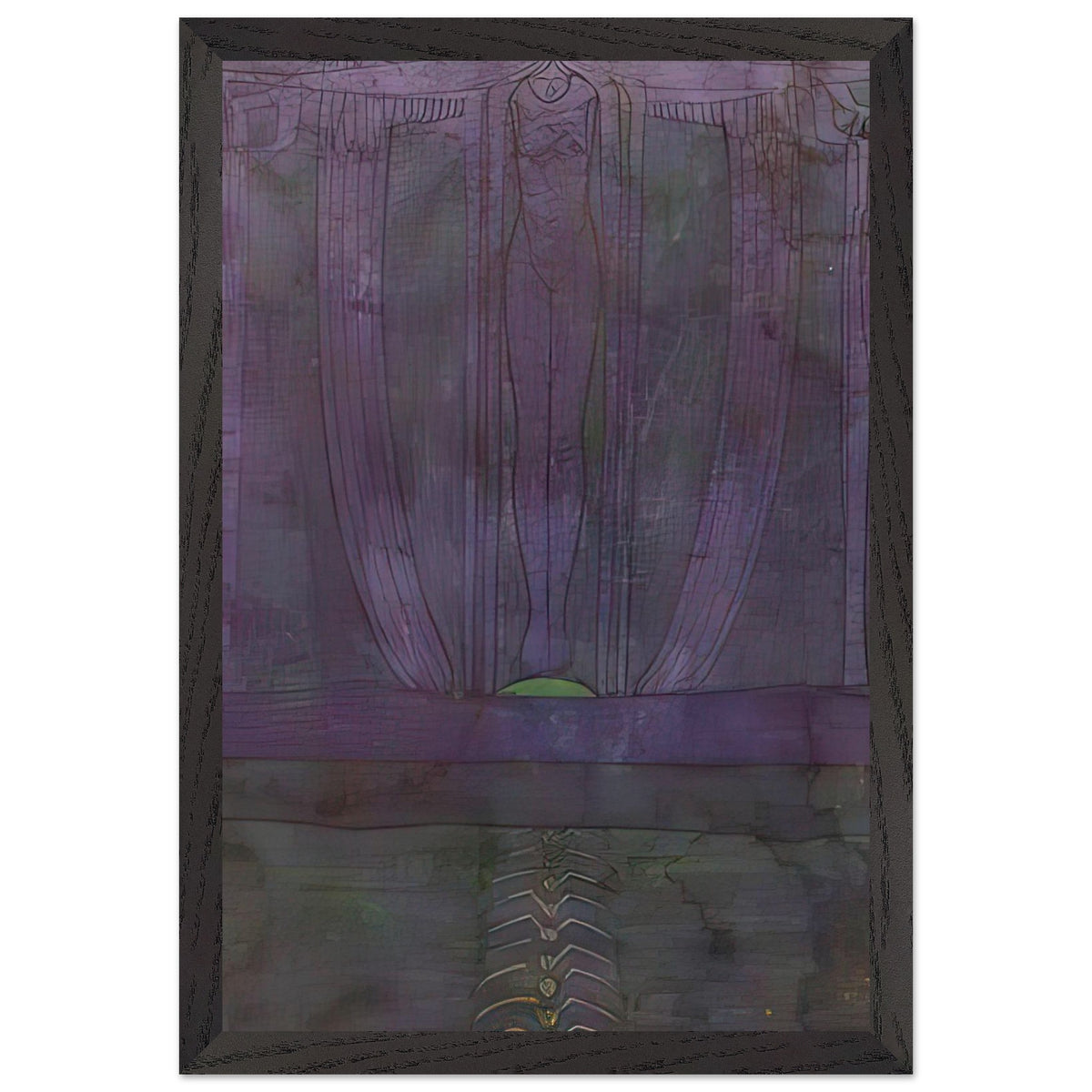 The Descent Of Night by Charles Rennie Mackintosh, framed poster, view 2