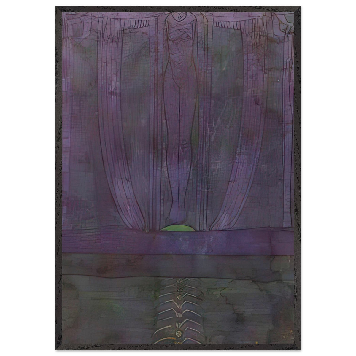 The Descent Of Night by Charles Rennie Mackintosh, framed poster, view 3