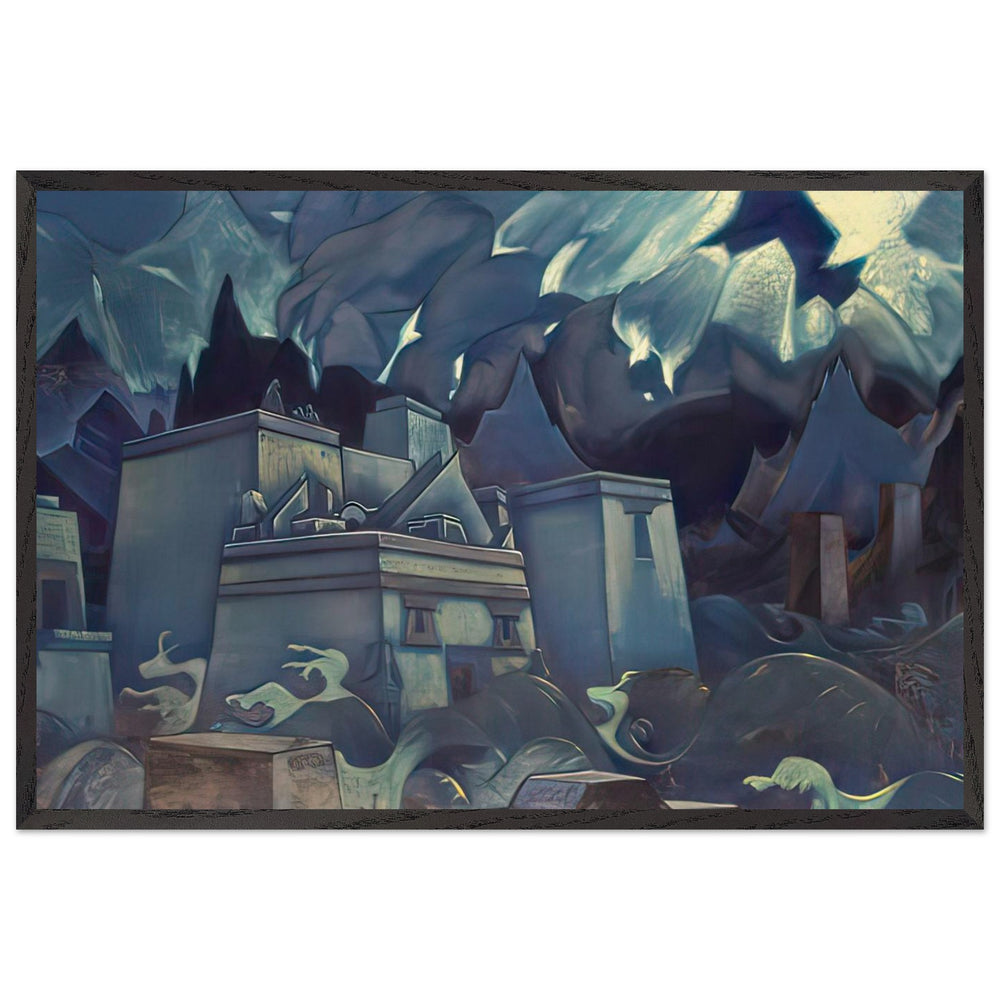 The Destruction of Atlantis by Nicholas Roerich, framed poster