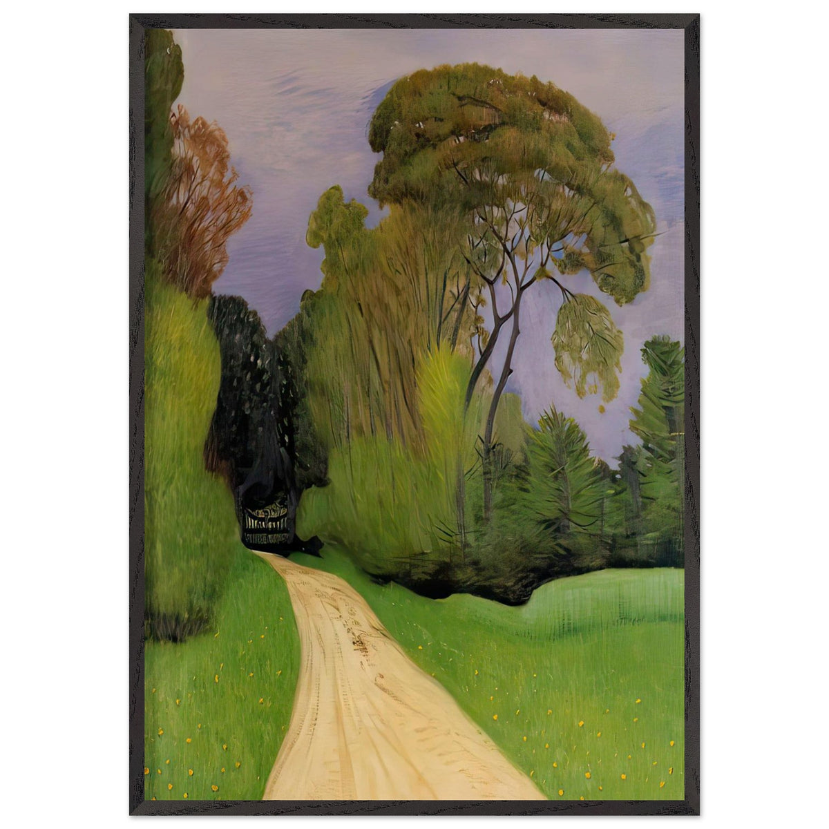 The Entrance to the Villa Beaulieu in Honfleur by Felix Vallotton, framed poster, view 3