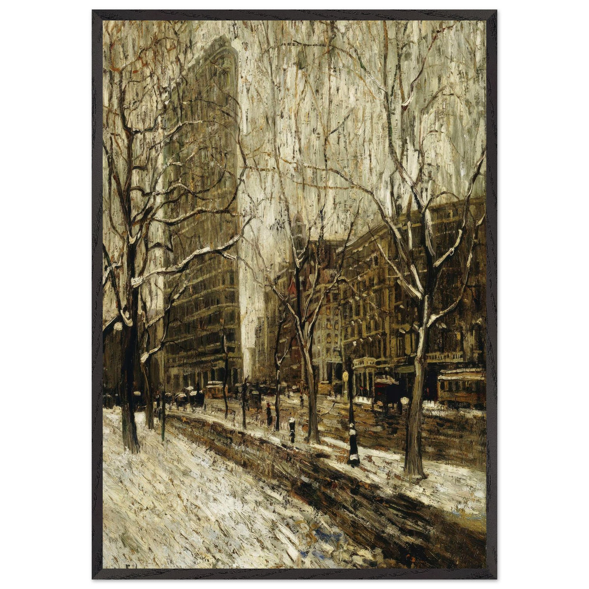 The Flatiron Building, New York by Ernest Lawson, framed poster, view 3