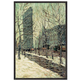 The Flatiron Building, New York by Ernest Lawson, framed poster