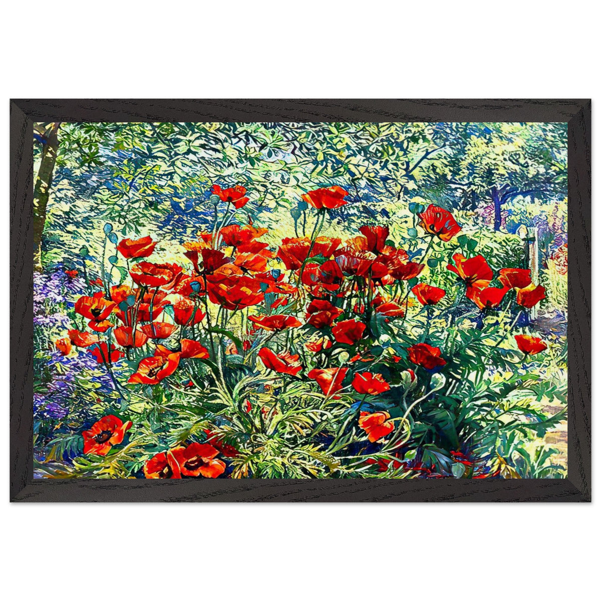 The Flower Garden by Juliette Wytsman, framed poster, view 2