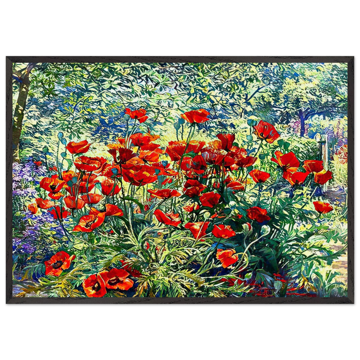 The Flower Garden by Juliette Wytsman, framed poster, view 3