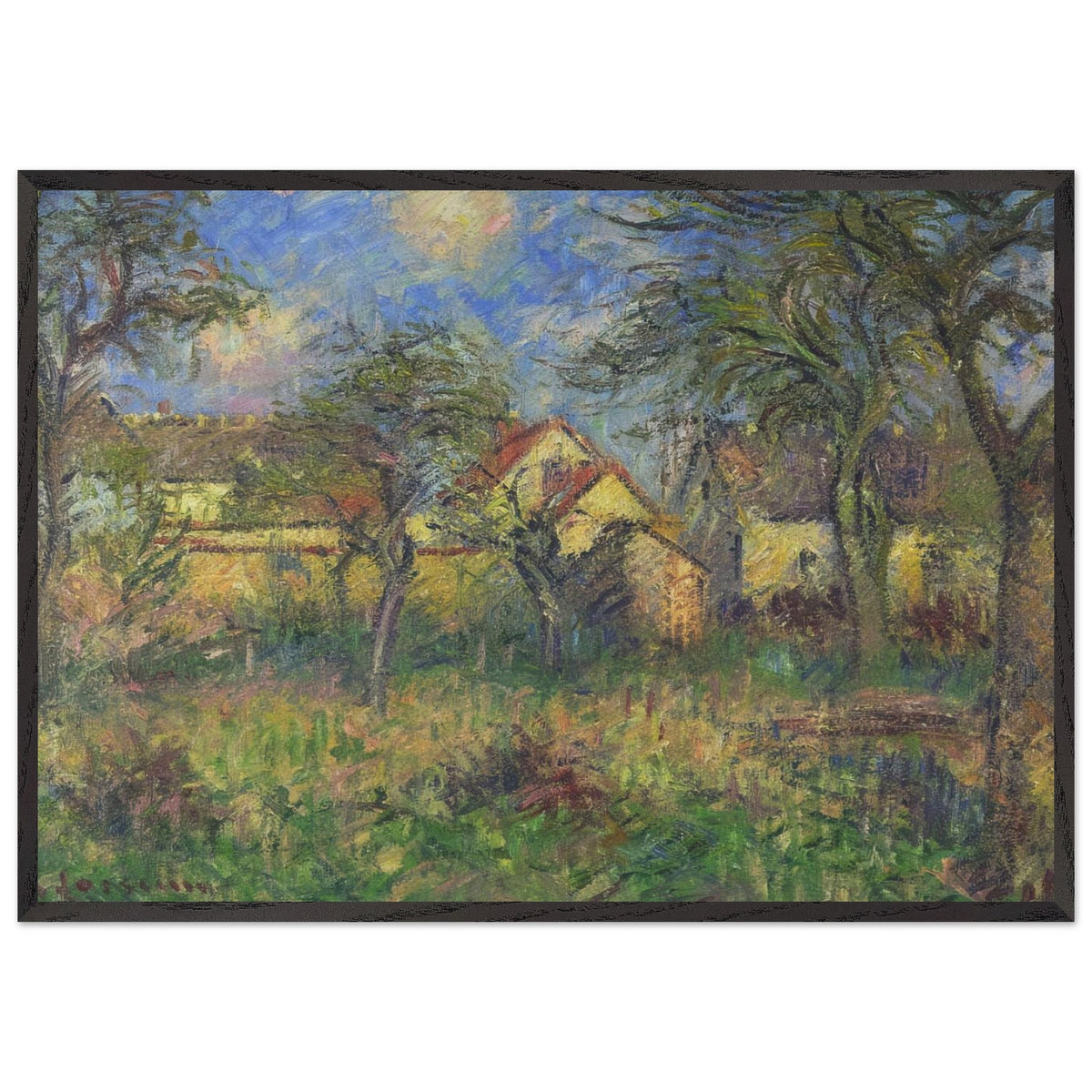 The Garden by Gustave Loiseau, framed poster, view 3