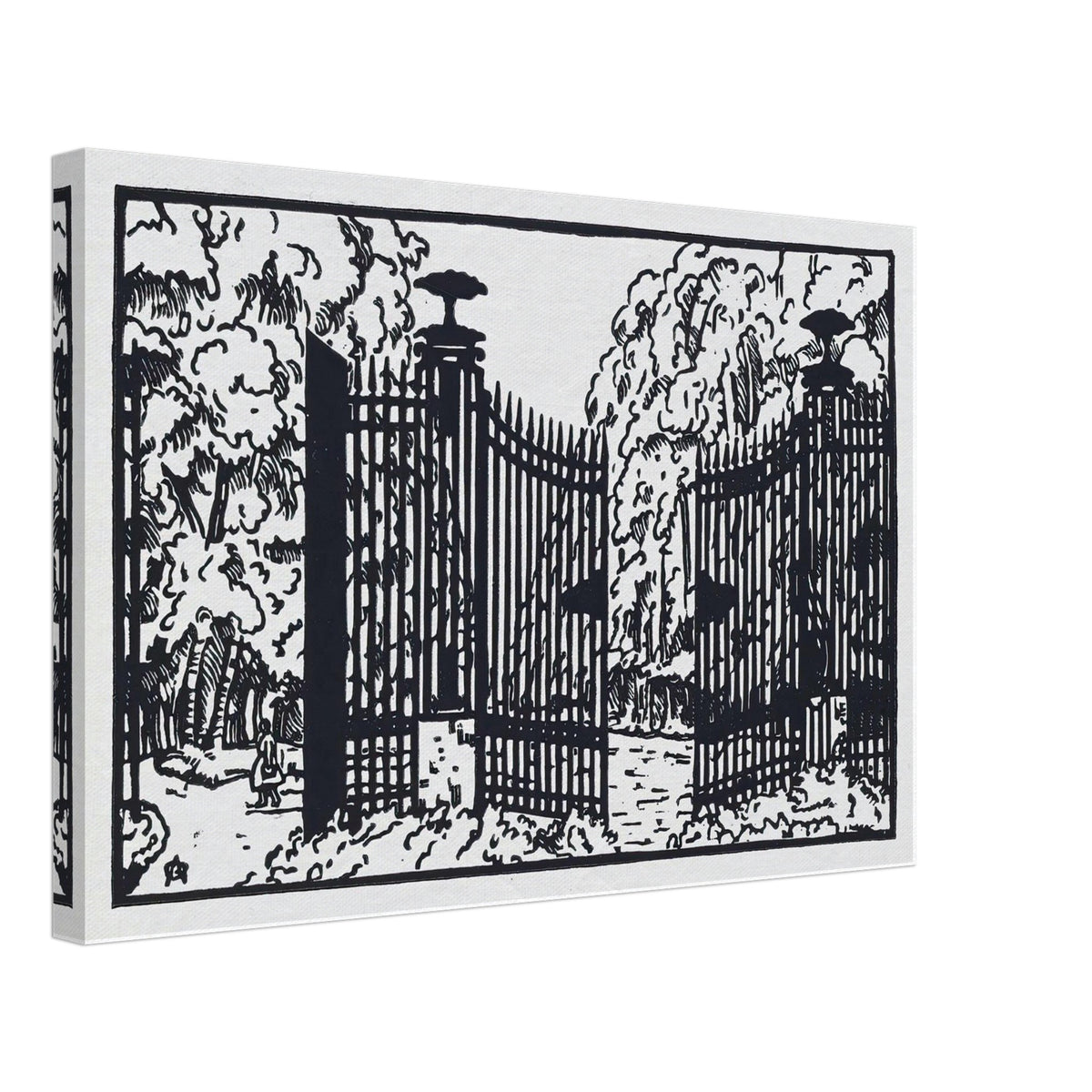 The Gate and the Road to Etyup by Anna Ostroumova-Lebedeva, canvas