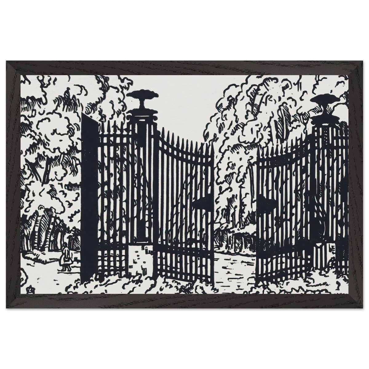 The Gate and the Road to Etyup by Anna Ostroumova-Lebedeva, framed poster, view 2