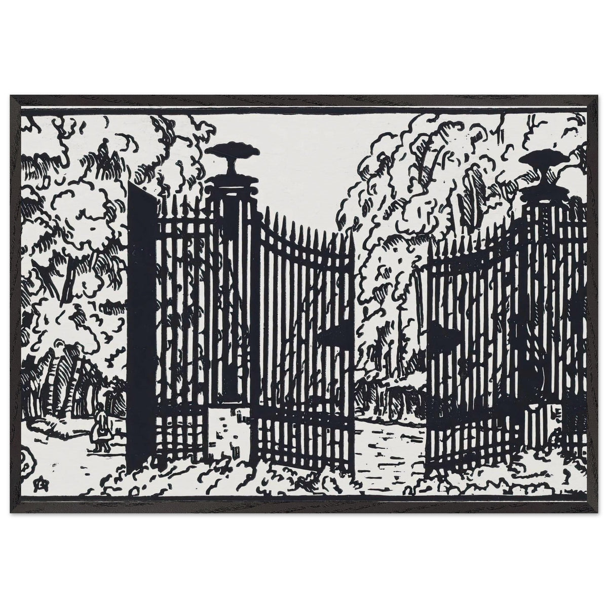 The Gate and the Road to Etyup by Anna Ostroumova-Lebedeva, framed poster, view 3