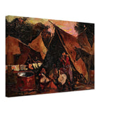 The Gipsy Tent by Octav Bancila, canvas