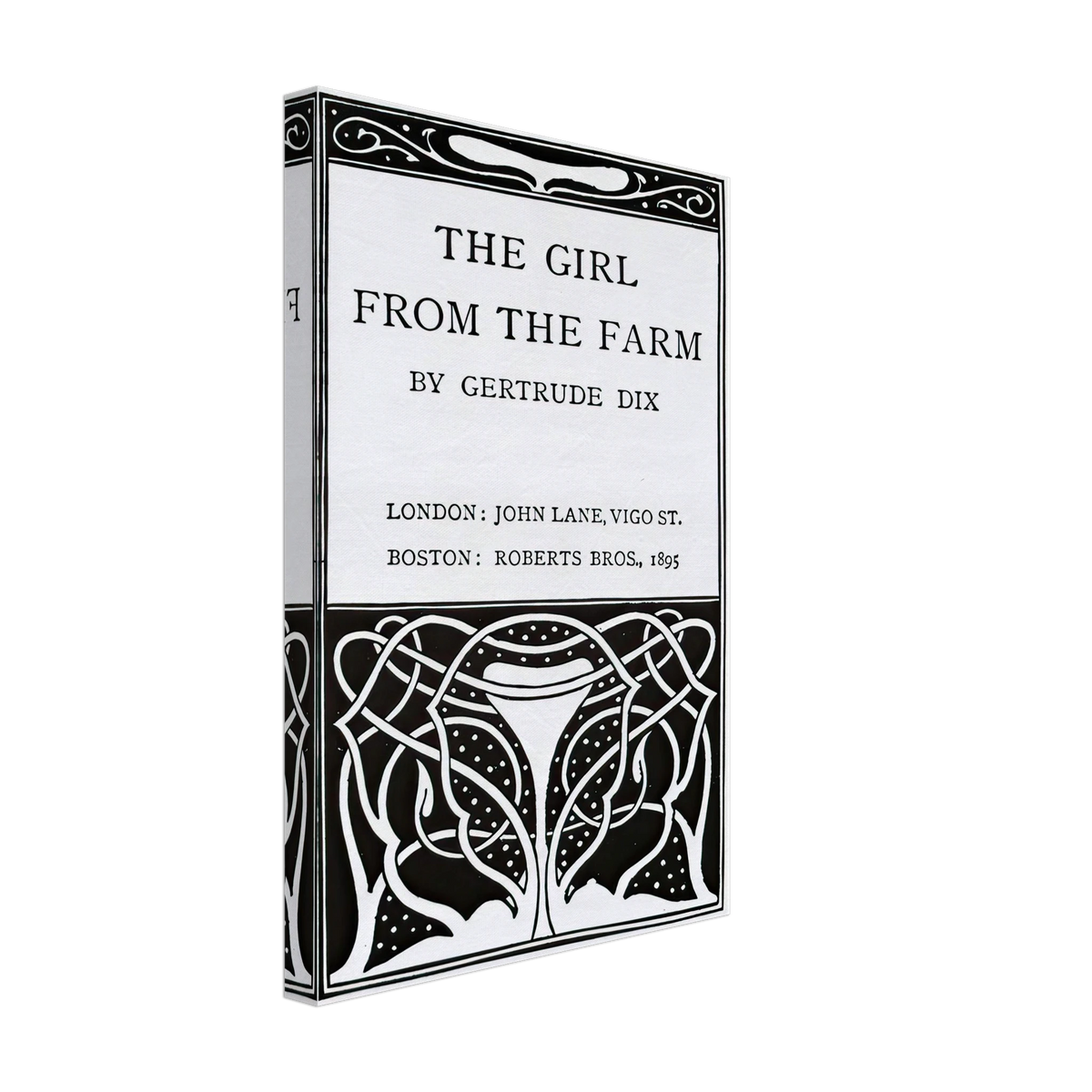 The Girl From The Farm by Aubrey Beardsley, canvas, view 2