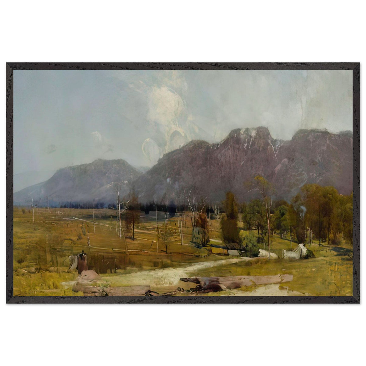 The Gloucester Buckets by Arthur Streeton, framed poster