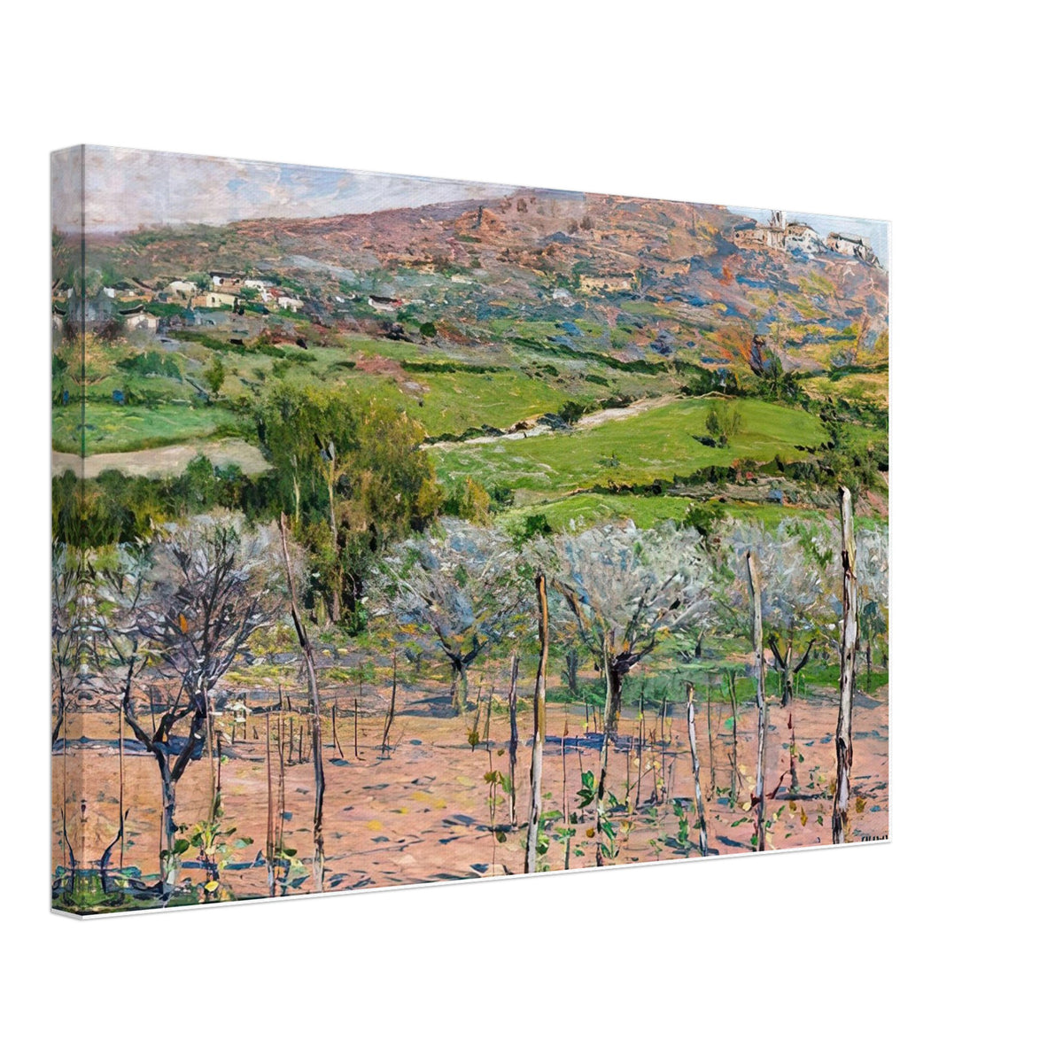 The Green Fields of Tobbiana by Galileo Chini, canvas