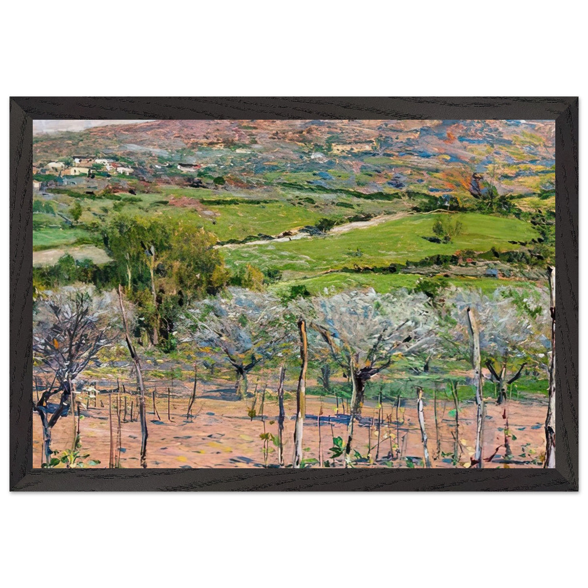The Green Fields of Tobbiana by Galileo Chini, framed poster, view 2