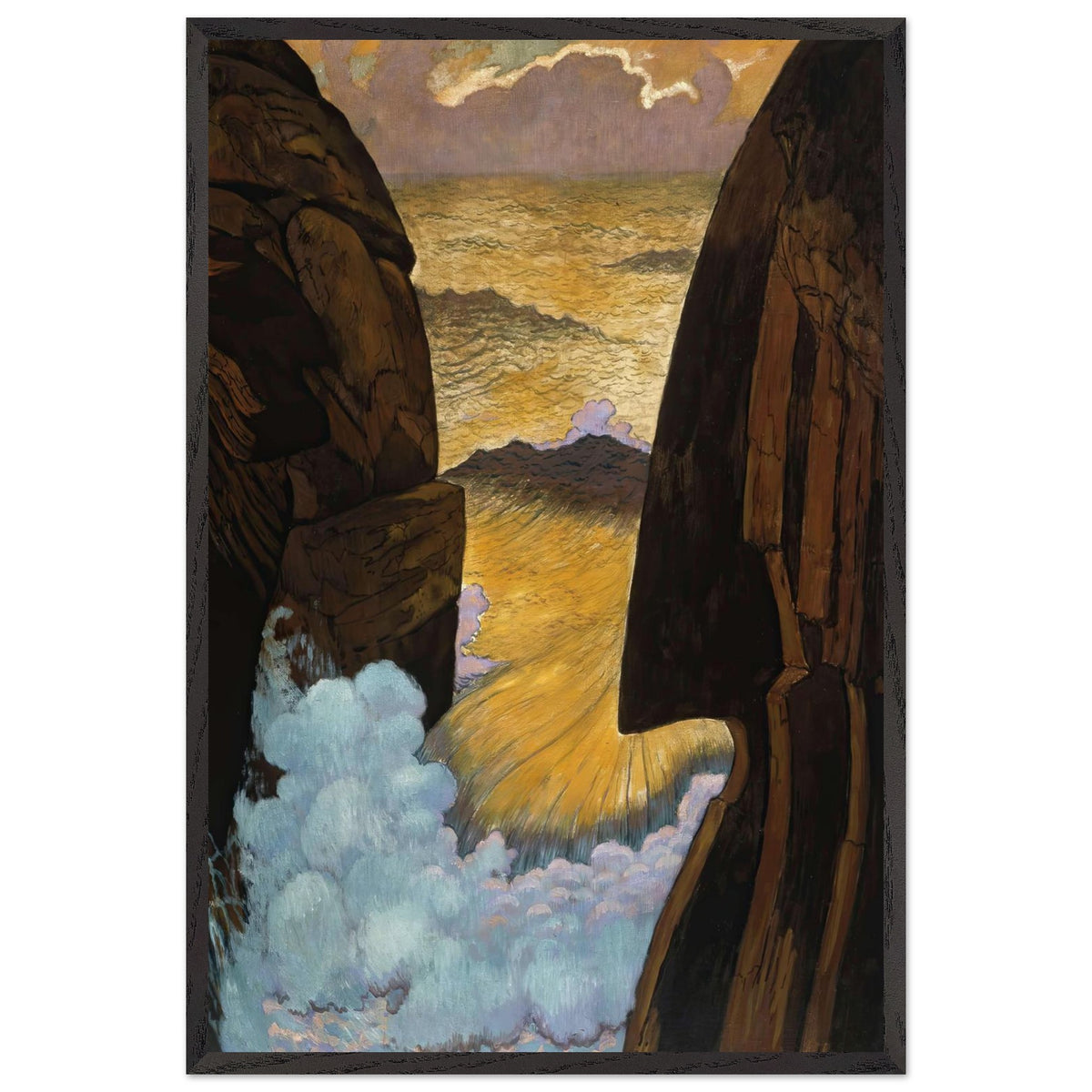 The Green Wave, Vorhor by Georges Lacombe, framed poster