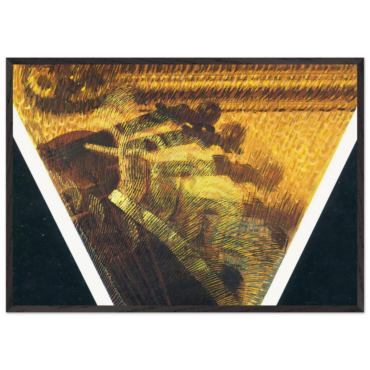 The Hand of the Violinist by Giacomo Balla, framed poster, view 3
