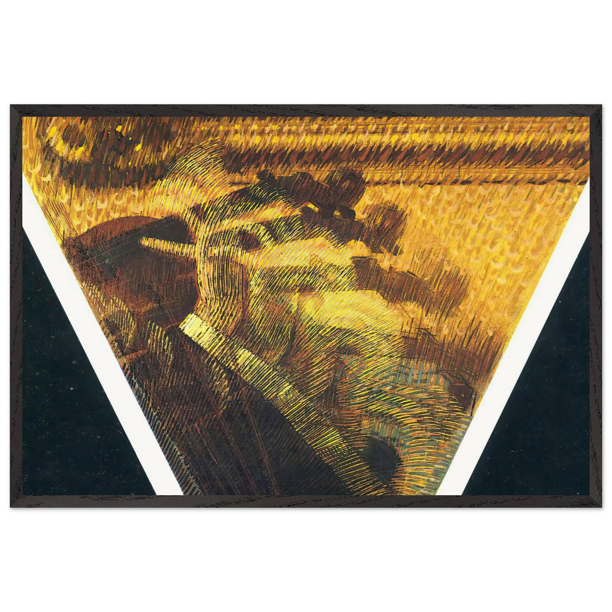 The Hand of the Violinist by Giacomo Balla, framed poster