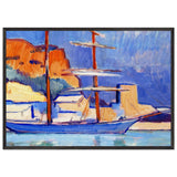 The Harbor at Cassis by Samuel Peploe, framed poster, view 3