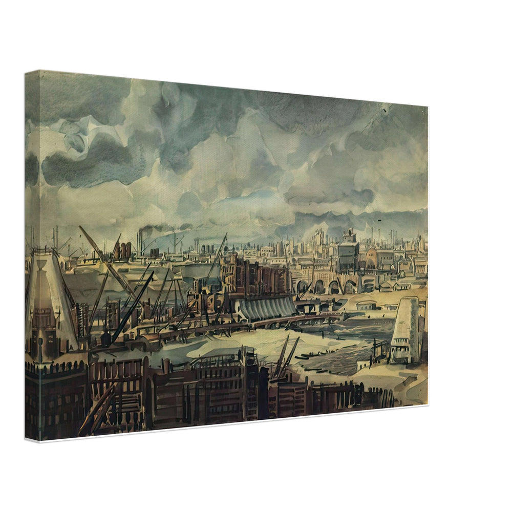 The Industrial Building by Konstantin Bogaevsky, canvas