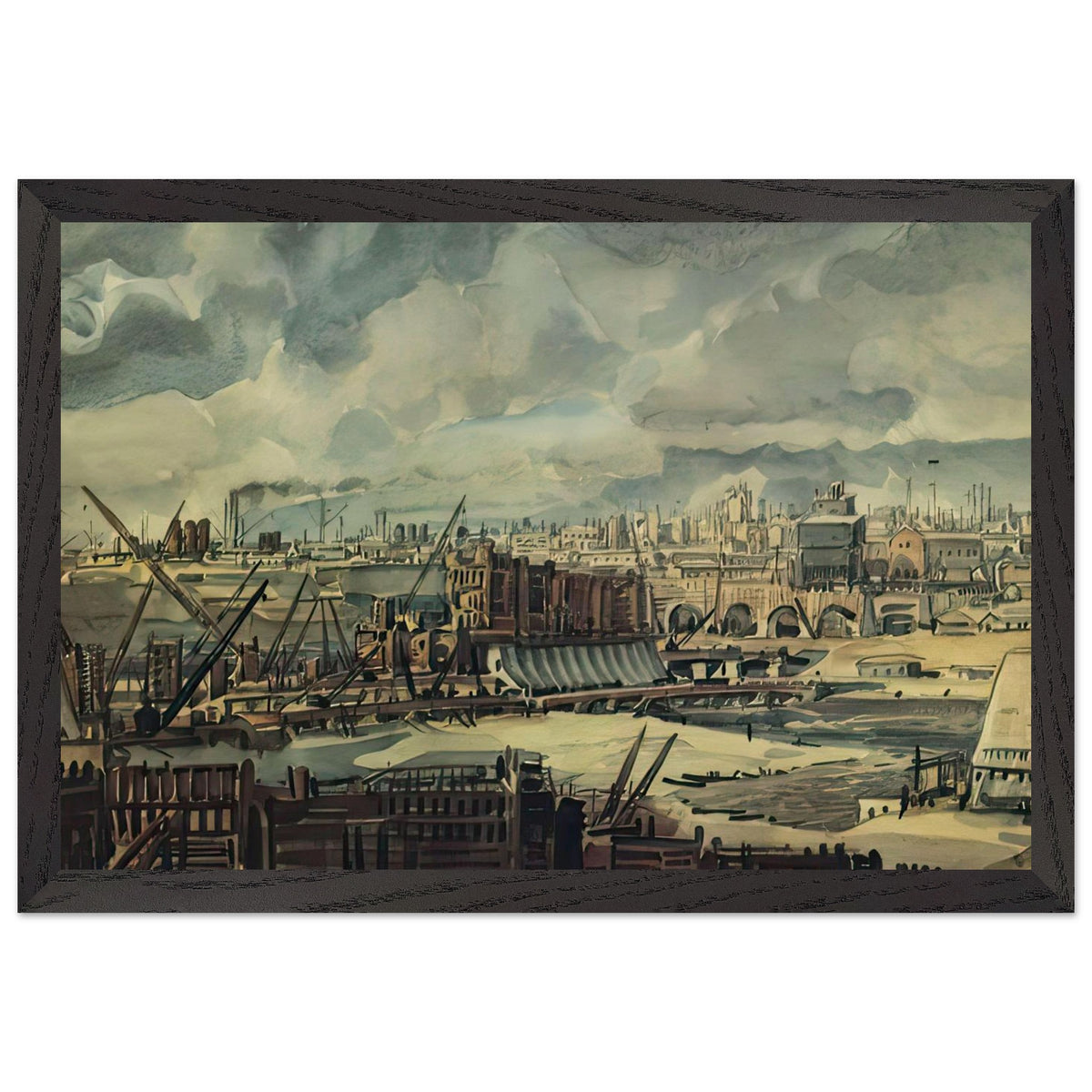 The Industrial Building by Konstantin Bogaevsky, framed poster, view 2