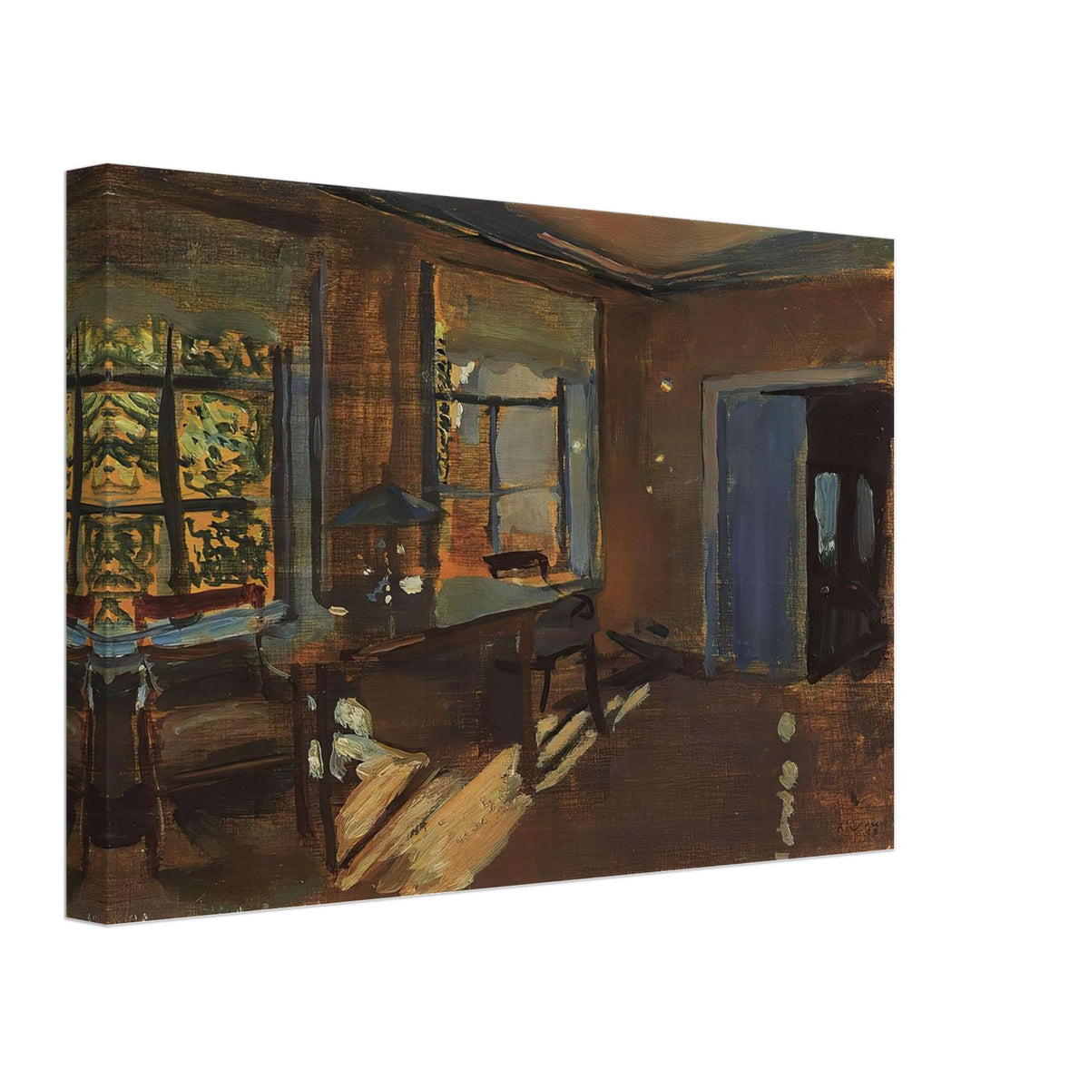 The Interior of the Pavlovs country house by Konstantin Somov, canvas, view 2