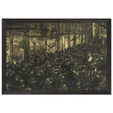 The Kalverstraat, Celebrating the Birth of Princess Juliana of the Netherlands by Isaac Israels, framed poster, view 2
