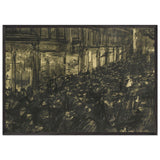 The Kalverstraat, Celebrating the Birth of Princess Juliana of the Netherlands by Isaac Israels, framed poster, view 3