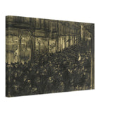 The Kalverstraat, Celebrating the Birth of Princess Juliana of the Netherlands by Isaac Israels, canvas