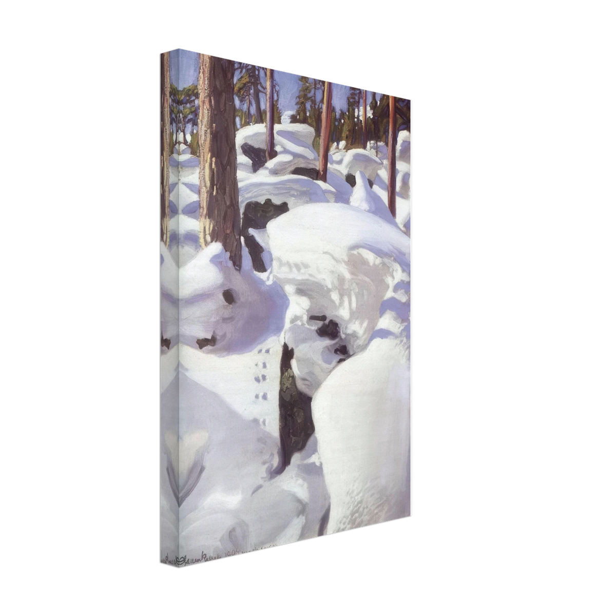 The Lair of the Lynx by Akseli Gallen-Kallela, canvas, view 2
