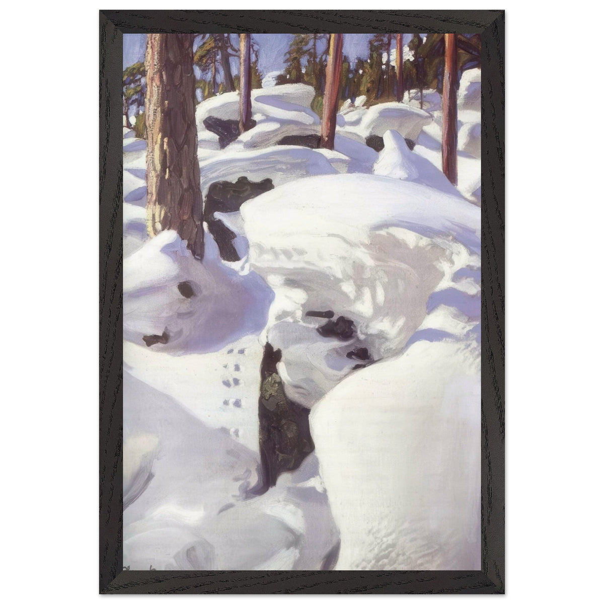 The Lair of the Lynx by Akseli Gallen-Kallela, framed poster, view 2