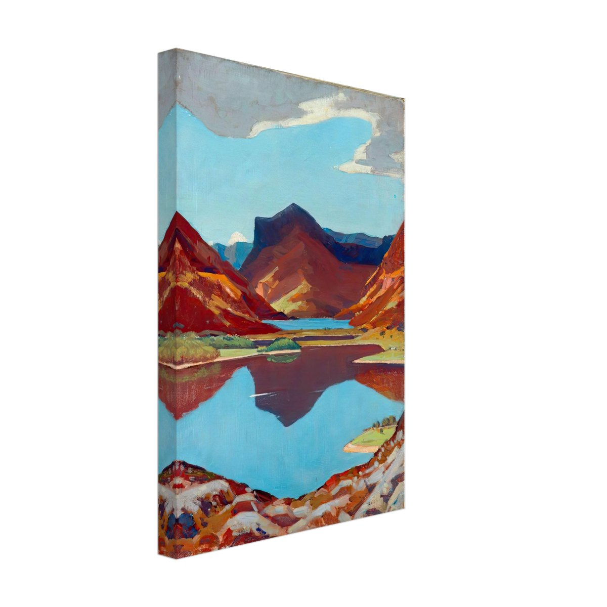 The Lake District for Holidays, Honister Crag by Algernon Talmage, canvas, view 2